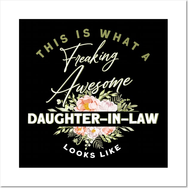 Daughter Family Reunion Daughter-In-Law Wall Art by Toeffishirts